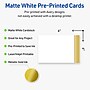Avery Gold Double-Dipped Edge Matte Blank Card, White, 20/Pack (S00-DKE)~#|#~7A0C8D56-556D-4705-BAA9895F24980278_sc7