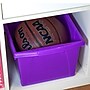 Storex Polypropylene/PP 4 Gallon Classroom Storage Bin, 7.9" x 11.3" x 13.6", Purple, 3/Bundle (STX61481U06C-3)~#|#~7A125E94-7C16-4342-90E5338A6D87DA26_sc7