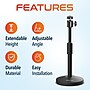 Delton C50 1080p WebCam Bundle, Tripod Mounted, Black (DWC50BD1)~#|#~7A14671F-CDA1-48CD-8374B6A17F958386_sc7