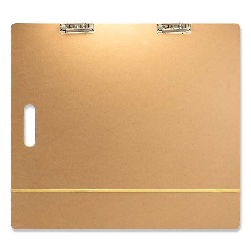 Officemate 23" x 26" Artist Sketch Board, Tempered Hardboard, Brown (OIC83099) image 1