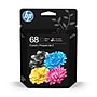 HP 68 Black/Tri-color Standard Yield Ink Cartridges, 2/Pack (6L6S2TN)~#|#~7A16565A-013B-4F00-85A6EEF6C6DF2F27_sc7