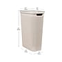 Mind Reader 10.57-Gallon Hamper with Lid, Plastic, Ivory (40FABHAMP-IVO)~#|#~7A18BF59-0334-4249-81AD6492086B07E1_sc7