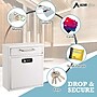 AdirOffice Steel Medium Wall Mounted Interoffice Mailbox Drop Box, White (631-05-WHI-KC)~#|#~7A21462B-E353-4A62-A245367A4F4519C0_sc7