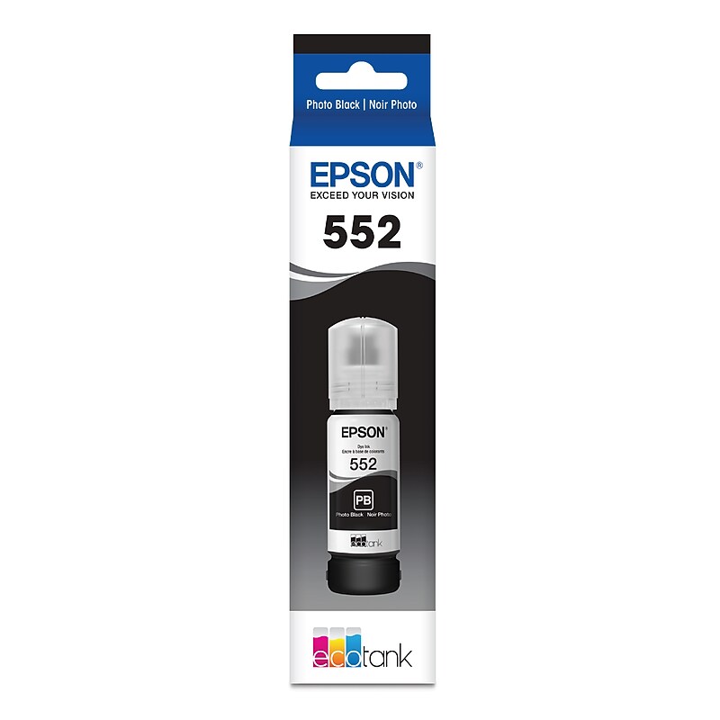 Epson T552 Photo Black High Yield Ink Cartridge Refill (T552120-S) image 1