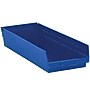 Partners Brand Medium Plastic Storage Bin, 23.625" x 4"x 8.375", Blue, 6/Carton (BINPS123B)~#|#~7A221C65-04AC-4A29-BB4497DF670A4C8B_sc7