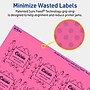 Avery Rectangle Laser/Inkjet Multipurpose Labels, 1-13/16" x 2-3/16", Bright Pink (480/Box)~#|#~7A26BBCA-AC2A-4B0A-AC46ED53CD74B2EA_sc7