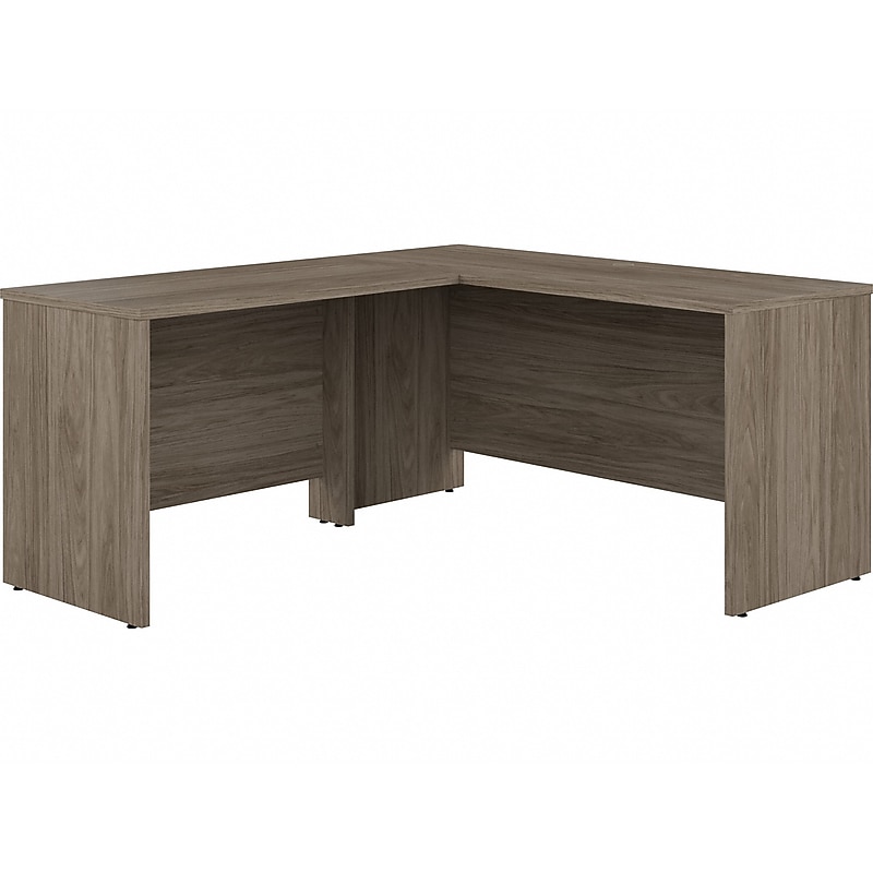 Bush Business Furniture Studio C 60"W L Shaped Desk with 42W Return, Modern Hickory (STC051MH) image 1