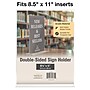 Excello Global Products T-Shape 8.5" x 11" Anti-Glare Sign Holder, Clear (SH-T8511)~#|#~7A298760-3646-4D6E-9AE428CAA3A434C6_sc7