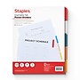 Staples Insertable Tab Pocket Paper Dividers, Assorted Colors, 5-Tabs (13496/11270)~#|#~7A2A8ED8-892E-4F89-ACEF4AE3534603F0_sc7