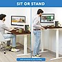 Mount-It! Dual Motor 55"W Electric Rectangular Adjustable Standing Desk, Hazelnut/White (MI-18112)~#|#~7A2D23A2-1C45-42C6-B2B9185F7201DA91_sc7