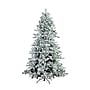 Nearly Natural 7.5-ft Pre-Lit Artificial California Flocked Spruce Christmas Tree with 1000 Color Changing LED Lights (T4799)~#|#~7A3113BA-C775-490E-AE9BF575A2BC21AD_sc7