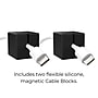 Function101 Desk Mat Pro + 2 Magnetic Cable Block Managers, 31" x 16", Black (F101-DMPB2)~#|#~7A31C606-0635-4FCC-8B10990F32705FAD_sc7