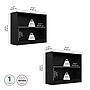 Bush Furniture Universal 30"H 2-Shelf Bookcase, Classic Black, 2/Set (UB001BL)~#|#~7A33EEB6-962E-4A46-BB0F69806641C335_sc7