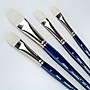 Silver Brush Bristlon Short Handle Brights Brushes, 4/Set (SLVBR1959)~#|#~7A34EBE5-D70B-4650-B28062174979D8BD_sc7