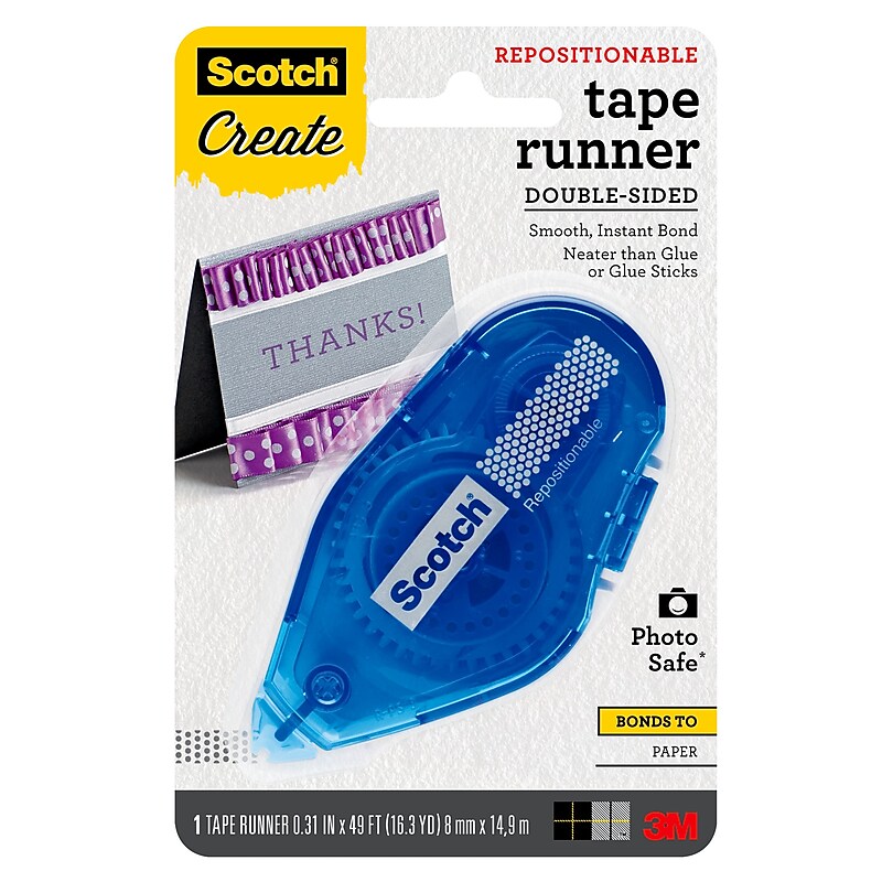 Scotch® Repositionable Tape Runner, .31" x 49 ft. (055-RPS-CFT) image 1