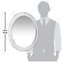 Infinity Instruments Sonore Decorative Wall Mirror, White Plastic, 30" (15370WH)~#|#~7A3D06F3-34B4-49A9-A3E0671C046EB83B_sc7