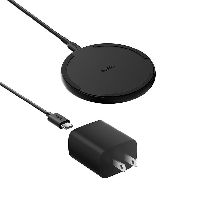 Belkin BoostCharge Wireless Charging Pad with Cable, 15W, 5 ft., Black (WIA012ttBK) image 1