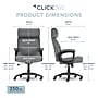 Click365 Classic Ergonomic Bonded Leather Executive Big & Tall Chair, 350 lb. Capacity, Gray (CCHR10023D)~#|#~7A47E918-E252-4648-ABD6B4819C7D284E_sc7