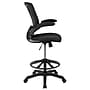 Flash Furniture Nylon Drafting Chair with Footrest and Lumbar Support, Black (BL-ZP-8805D-BK-GG)~#|#~7A49E6D6-74D3-4D2D-8B88FEE7DFF53353_sc7