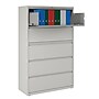 Staples Commercial 5 File Drawers Lateral File Cabinet, Locking, Gray, Letter/Legal, 42"W (21749D)~#|#~7A4AE6C0-443D-40D9-904BDA16D2E1BCF0_sc7