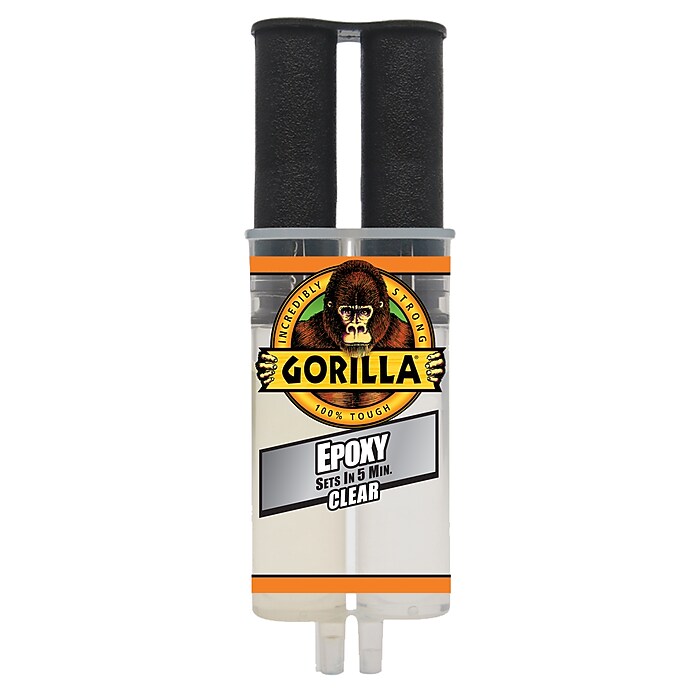 Gorilla Epoxy Syringe, 0.85 oz., Clear (4200101) | Staples
