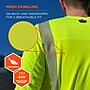 Chill-Its 6688 High Visibility Cooling Sun Shirt with UV Protection, ANSI Type R, Class 2, Lime, 2XL (12140)~#|#~7A524BE9-E4CB-4D05-9FC21969895E8CD8_sc7