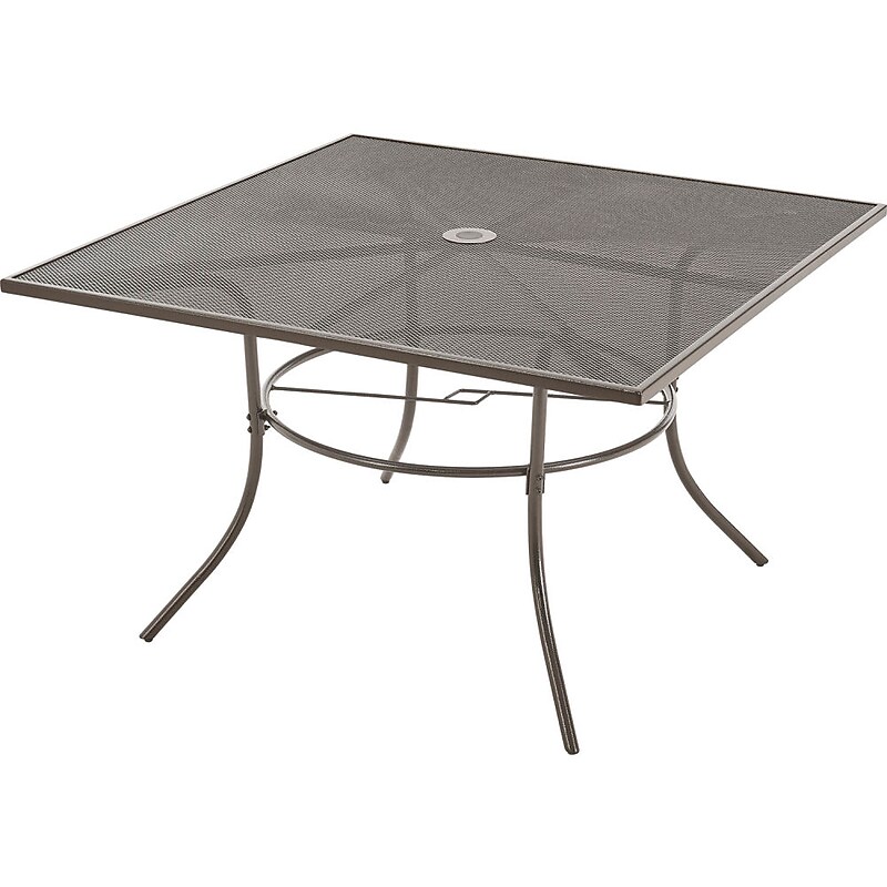Global Industrial 48" Square Outdoor Cafe Table, Steel Mesh, Bronze (262081BZ) image 1