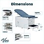 Viva Comfort Exam Table, 500 lbs. Capacity, Blue (ADI996-09-S2-BLU-MK)~#|#~7A68602B-9103-45D2-B67A8B6B236530C8_sc7