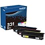 Brother TN-331 Cyan/Magenta/Yellow Standard Yield Toner Cartridge, Up to 1,500 Pages, 3/Pack   (TN3313PK)~#|#~7A69511E-B15B-4DB8-B179ECFE0115472D_sc7