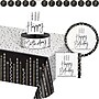Creative Converting Golden Wishes Birthday Party Kit, Black/Gold, Serves 8 (DTC9506E4A)~#|#~7A69DE3D-59C1-4E76-8F4F7EB6821D1D50_sc7