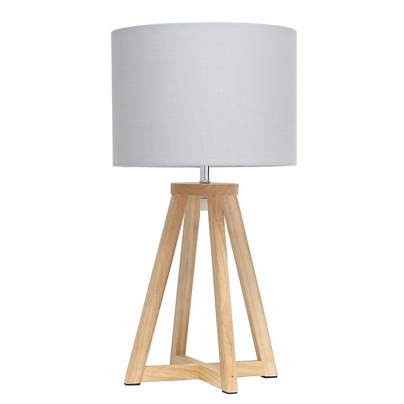 Creekwood Home 19" LED Table Lamp, Natural/Gray (CWT-1001-NY) image 1