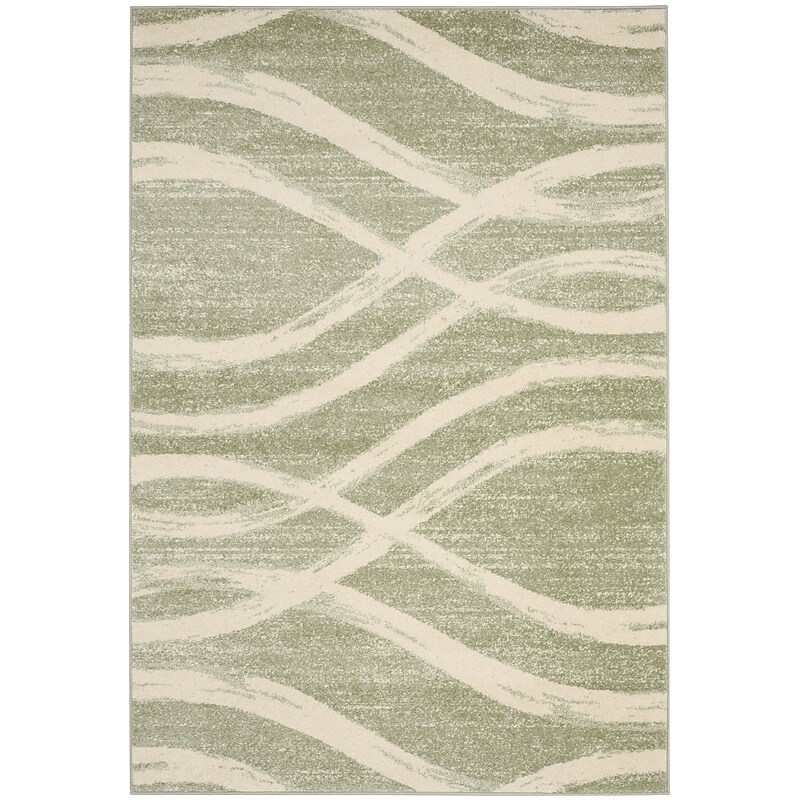 Safavieh Adirondack Collection 6' x 9' Rectangle Area Rug, Machine Made, Sage/Cream (ADR125x-6) image 1