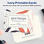 Avery Integrated Cards, 4.25" x 5.5", Matte Ivory, 20/Pack (95278)~#|#~7A7704B3-8B6D-4034-B1D1F9AB400CE6F9_sc7