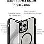 PEEL Bumper Series MagSafe Phone Case for iPhone 15 Pro Max Case, Shock Absorbing, Black (I15 PROMAX BUMPER BL)~#|#~7A77DF83-3F87-4EB3-A0C60A542357849E_sc7