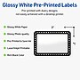 Avery Laser/Inkjet Rectangle Multipurpose Labels, 2" x 3", White, 80/Pack (S00-DKM)~#|#~7A797B9A-3A2D-45A2-82E20276EED9F6C2_sc7