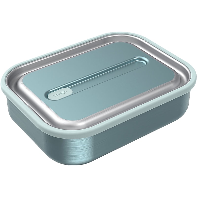 Bentgo MicroSteel Lunch Box, Aqua, 41 oz. (BGSTLCH-AQ) image 1