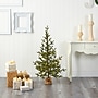 Nearly Natural 4' Fraser Fir Natural Look Artificial Christmas Tree with 100 Clear LED Lights and a Burlap Base (T1989)~#|#~7A7B0E88-5B6E-40EA-AFCAF6A179201550_sc7