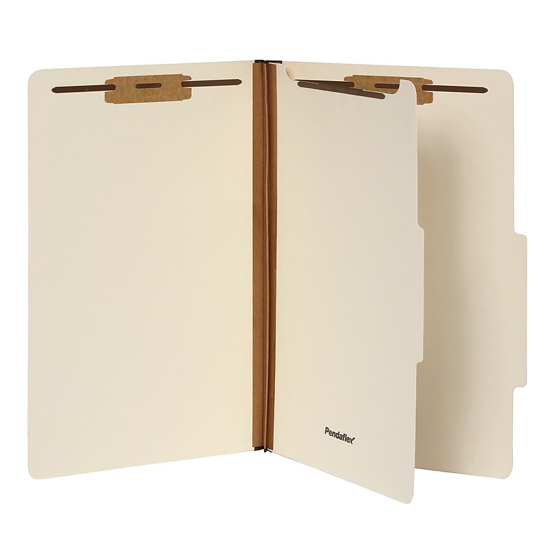 Pendaflex Classification Folder, 1-Dividers, 1 3/4" Expansion, Legal Size, Manila, 10/Box (98621) image 1