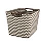 Household Essentials Medium Tapered Soft‑Side Storage Bin with Wood Handles, (HH661-1)~#|#~7A82D7C2-8DD3-4BD2-84CC474E05D4C071_sc7