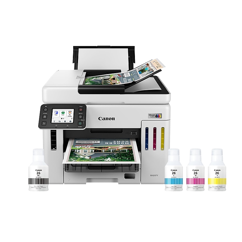 Canon Maxify GX7120 Wireless Color All-In-One Megatank Inkjet Printer, Best for Home Office (6880C002AA) image 1