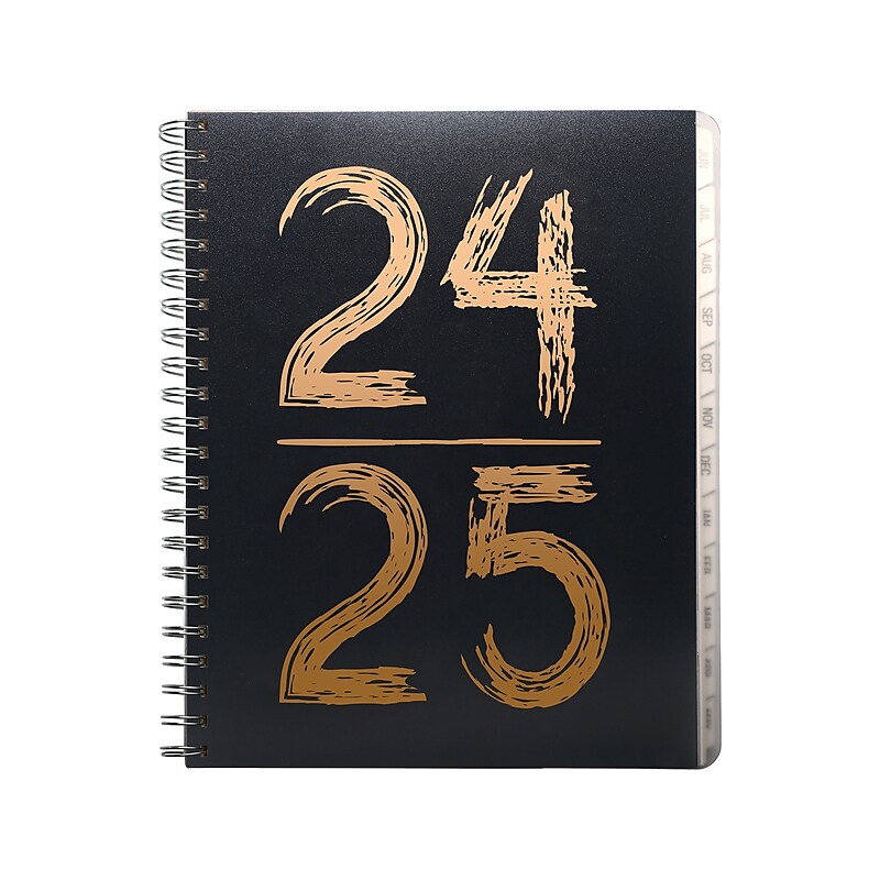 2024-2025 Global Printed Products Pick Your Own 8.5" x 11" Academic Weekly & Monthly Planner, Vinyl Cover, Assorted Colors image 1