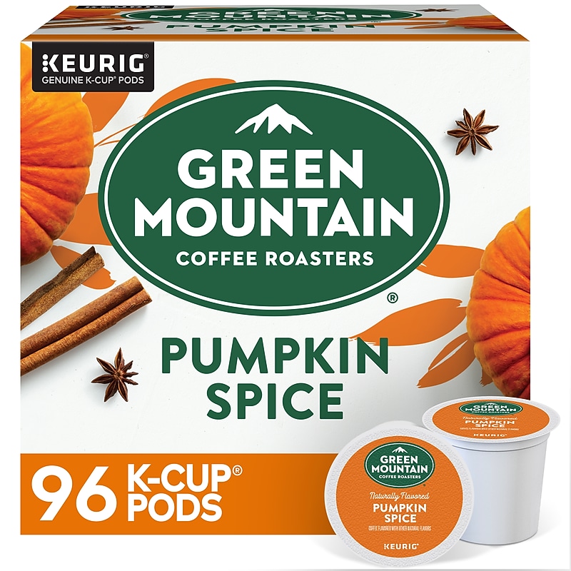 Green Mountain Pumpkin Spice Coffee Keurig® K-Cup® Pods, Light Roast, 96/Carton (6758) image 1