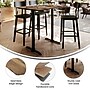 Flash Furniture TopGuard 48" x 30" Rectangular Wood Dining Table with X-Base, Natural/Black Base (ST3048NATT0522B)~#|#~7A97D3BD-35DA-43E6-9DA11D676803333F_sc7