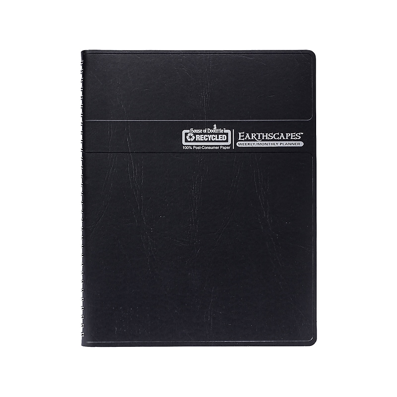 2024 House of Doolittle Earthscapes 8.5" x 11" Weekly & Monthly Planner, Black (27302-24) image 1