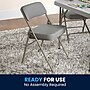 Flash Furniture HERCULES Series Fabric Folding Chair, Gray, 2/Pack (2HAMC320AFGRY)~#|#~7A9C9EC5-41E1-4340-BF762F98DFEACA69_sc7