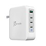 j5create 130W GaN USB-C 4-Port Charger for Laptops, Tablets, and Mobile Devices, White (JUP43130)~#|#~7A9CD2CB-1318-4626-AB13ACB6B13E0BF8_sc7