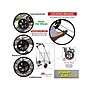 Dbest Cruiser Cart Deluxe 2 Steel Mobile Folding Utility Cart with Swivel Wheels, Silver (01-869)~#|#~7A9F2DE7-FAC0-41DA-960FC409F0822258_sc7