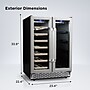 TCL 20-Bottle 78-Can Dual-Zone Wine & Beverage Cooler, Built-In or Freestanding, Stainless Steel (TRD20B8AS)~#|#~7AA3093E-72CC-47B8-8A93C8162407A599_sc7