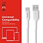 Staples TECH USB-C to USB-A Charging Cable, 6.5 ft., White (ST62338)~#|#~7AA385BE-83FB-4E1D-9C125002C9EBF2DC_sc7