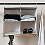 Household Essentials Wide Organizer, 4 Pockets with Wood Hangbar (7400-1)~#|#~7AA66CF6-D9E5-44BC-8EA2199791EBCF42_sc7